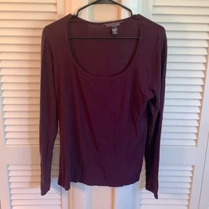 Victoria Secret Maroon long sleeve shirt